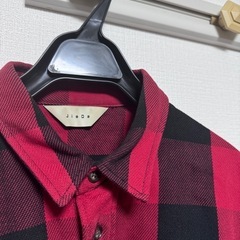 JIEDA✖️MonkeyTimeオーバーサイズショート丈チェックシャツの画像