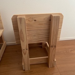 【お譲り先決定
】子供用　手作り椅子　の画像