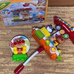 【アンパンマン】 お風呂のおもちゃ 2つセット (不足部品あり)