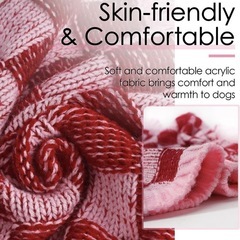 犬 服 大型犬用セーター 3XL 犬用服 犬用セーター ニット チェック柄の画像