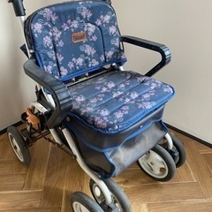 【介護】高齢者、年配、押しカート、押し車の画像