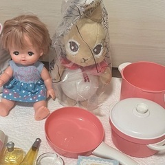 めるちゃん（ネネちゃんかもしれません）、ピーターラビット、マザーガーデン病院ごっこの画像