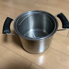 無料　ステンレス鍋　深型