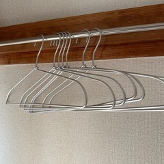 無印 MUJI 金属製ハンガー7本セット