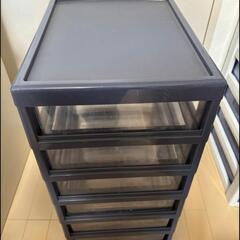 中古　プラスチック引出6段の画像