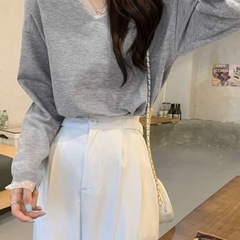 ★新品未使用★ トップス　グレー　Mの画像