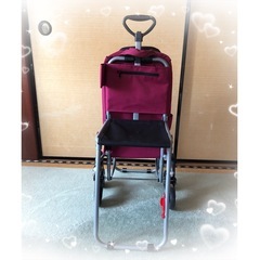 【未使用】3輪キャリーカート   椅子にも
なるの画像