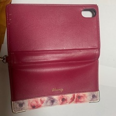 ＊XRピンクの花柄スマホケース＊
