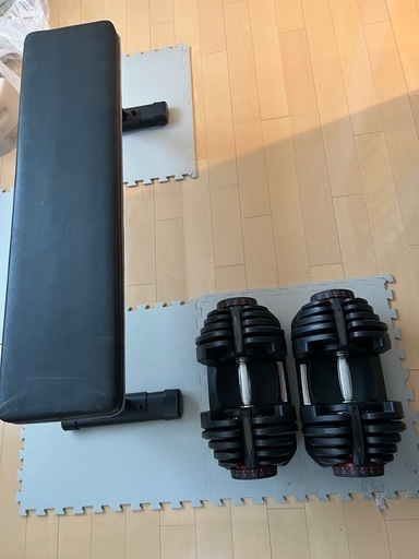 可変式ダンベル　40kg ベンチセット