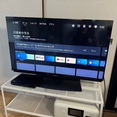 【値下げ交渉OK】テレビ&DVDプレーヤー&テレビ台セット　2020年製　4K液晶テレビ 40V型　