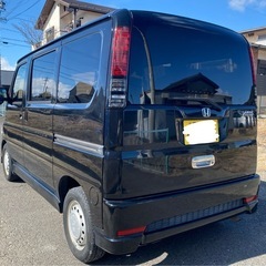 成約済み　ホンダ　バモス　Ｍスタイリッシュパッケージ　黒　車検付き　乗って帰れますの画像