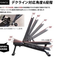 リーディングエッジ マルチポジション フラットベンチ LE-B80の画像