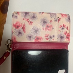 ＊XRピンクの花柄スマホケース＊の画像