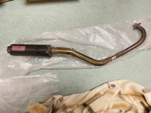 KSR110 ダウンマフラー　カーボン　ヤマモトレーシング　spec-A