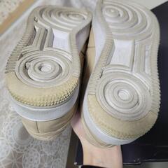 Nike Air Force 1 ベージュ レザー　30cmの画像