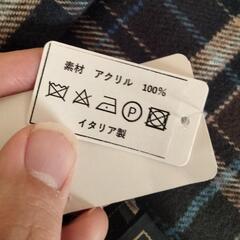 CHARLES JOURDAN マフラー ネイビー Mサイズ イタリア製の画像