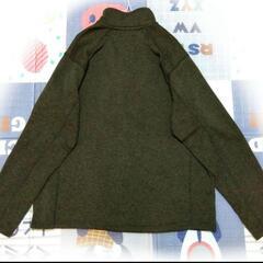 ●お譲り先が決まりました●Eddie Bauer　ハーフジップフリース　オリーブグリーン2XL  ロゴ刺繍の画像