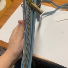 *女性財布の水色＊コンパクトの画像