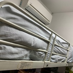 ニトリ スチールハイベッド (セパタN/WH) のぞきこん