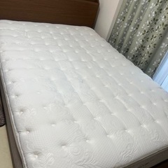 【ダブルベッドフレーム  ＋ マットレス】Nスリープ ラグジュアリー L1MFの画像