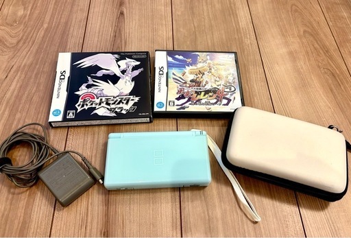 【美品】任天堂DS 本体 水色 ポケモン ブラック FF零式 セット