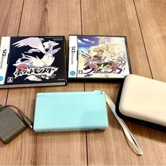 【美品】任天堂DS 本体 水色 ポケモン ブラック FF零式 セットの画像
