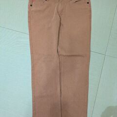 キャメル　ストレッチパンツ　メンズの画像