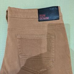 キャメル　ストレッチパンツ　メンズ