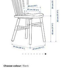 Ikea Norraryd チェア | 4 脚セット | ホワイトウッドの画像