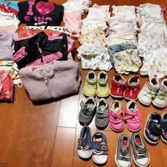90サイズ中心53着と13.5靴8足　女児　の画像