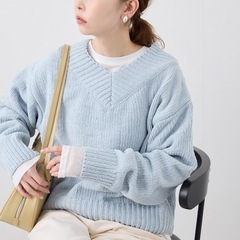 アンジェリーナモールVネックニットプルオーバー ロペピクニック ...