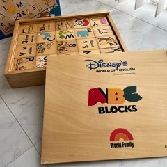 ★ワールドファミリー　Disney ABC Blocks 木製ブロック