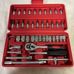 決まりました【新品未使用】ソケットレンチセット 工具セット 46ピース