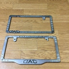 ギャルソン　ナンバーカバー　２枚組　中古品訳あり
