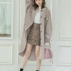 GRL グレイル コーデュロイビッグロングシャツジャケットの画像