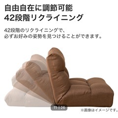 ニトリ　ポケットコイル座イス　一人用ソファの画像
