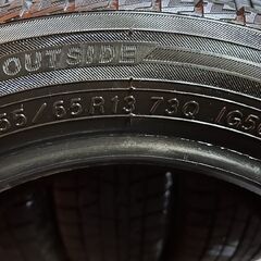 YOKOHAMA ice GUARD iG50 PLUS 155/65R13 13インチ スタッドレス 4本 20年製 バリ溝 ライフ ザッツ オッティ等　(KTG197)の画像