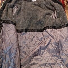 kaepa ベンチコート LLサイズ 中綿ボア 黒色の画像