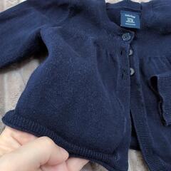 babyGap ベビーギャップ ネイビー カーディガン 12-18ヶ月 80の画像