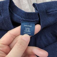 babyGap ベビーギャップ ネイビー カーディガン 12-18ヶ月 80の画像