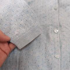 H&M 水色 カーディガン 80サイズ 9-12Mの画像