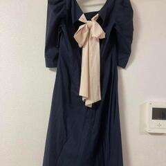 herlipto Back ribbon midi dressの画像