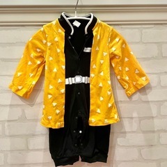 ベビー服　鬼滅の刃　善逸　カバーオール　80
