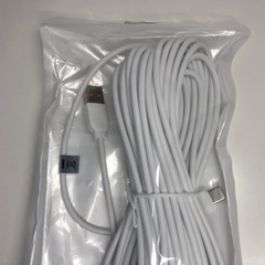 【064】新品1点 セキュリティカメラ用 Type-C/USBケーブル10m×1本の画像