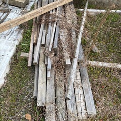 お話中　
廃木材・薪