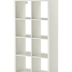 IKEA カラックス ホワイト オープンシェルフ 147×77 配送可能の画像
