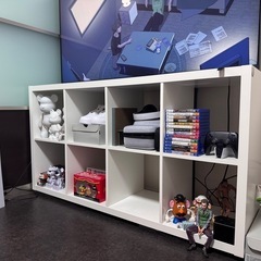 IKEA カラックス ホワイト オープンシェルフ 147×77 配送可能