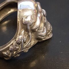 スカルsilverリングの画像