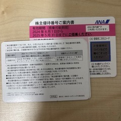 ANA株主優待券　2025年5月31日まての画像