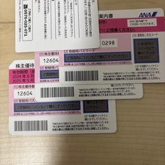 ANA株主優待券　2025年5月31日まて